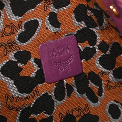 MCM Visetos Medium Project Reversible Shopper Tote Purple 4 of 10