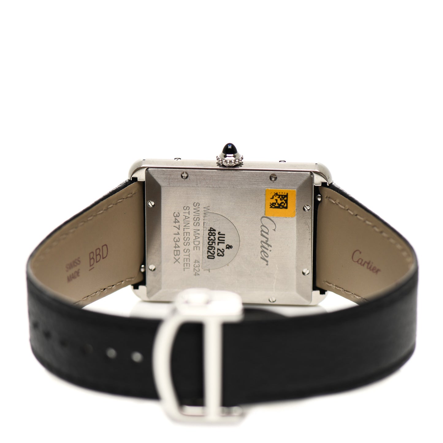 Stainless Steel Calfskin 31mm Tank Solo Automatic Watch