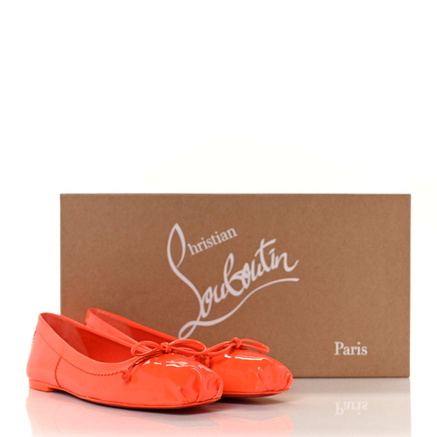 Christian Louboutin Patent Mamadrague Flats 35 Sunrise 8 of 8