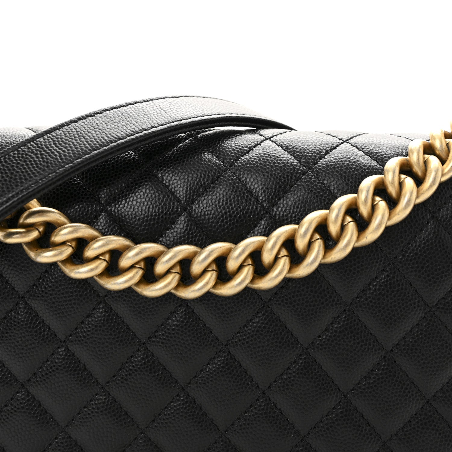 Chanel Caviar Quilted Medium Boy Flap Black 8 of 10