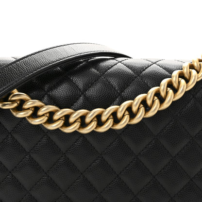 Chanel Caviar Quilted Medium Boy Flap Black 8 of 10