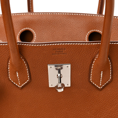 Hermes Natural Barenia Faubourg Birkin 30 Fauve 6 of 14