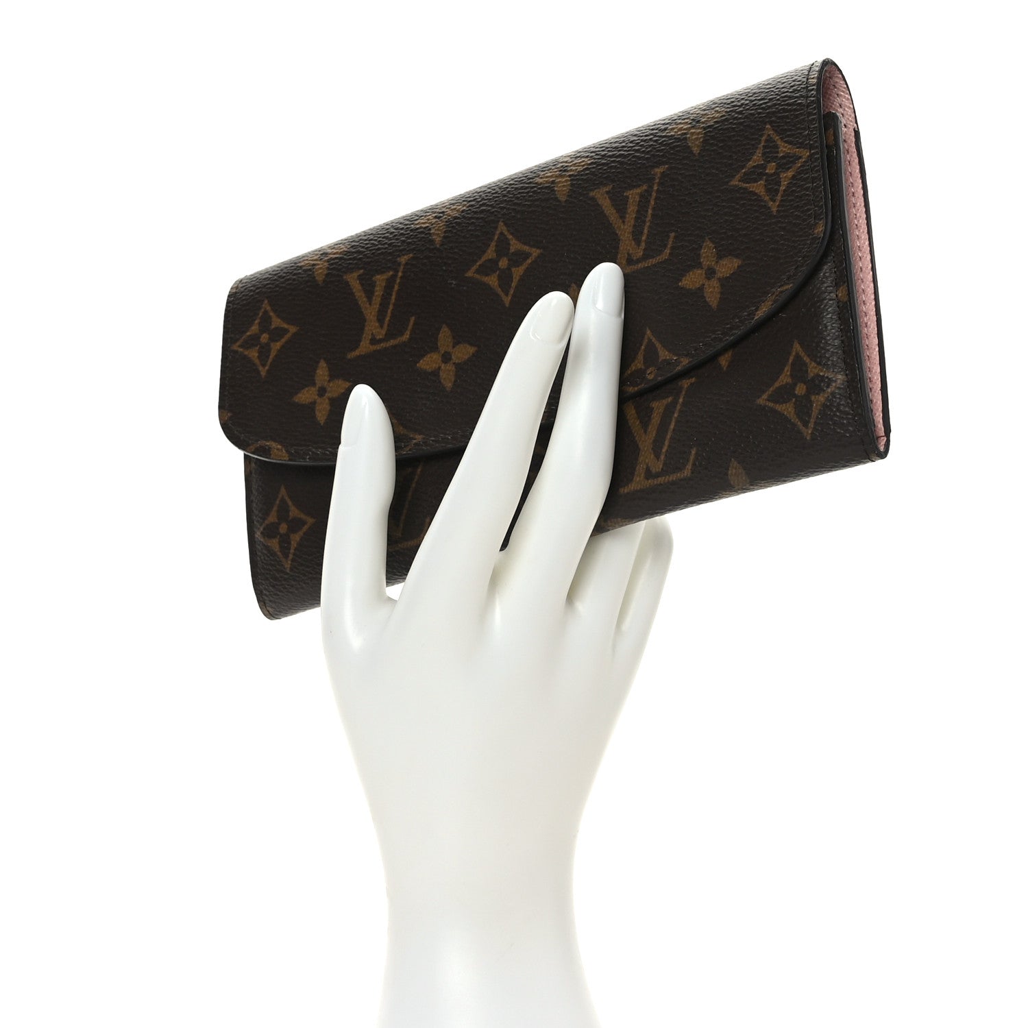 Louis Vuitton Monogram Emilie Wallet Rose Ballerine 2 of 7