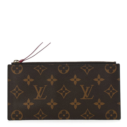 Louis Vuitton Monogram Felicie Chain Wallet Zippered Insert Fuchsia 1 of 7
