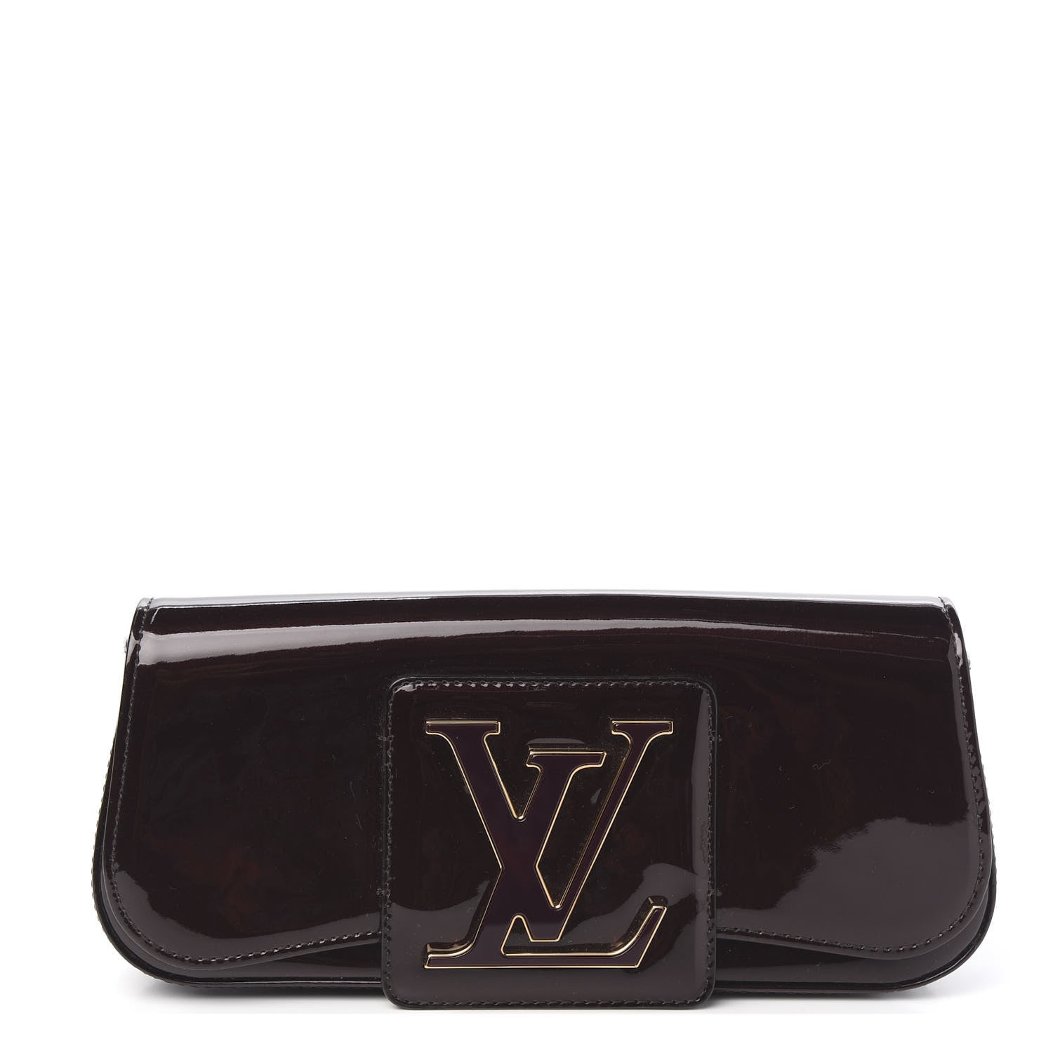 Louis Vuitton Patent Sobe Clutch Amarante 1 of 5