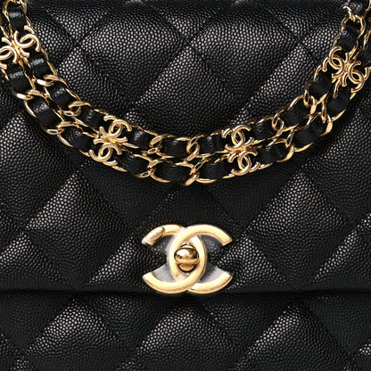 Chanel Caviar Quilted Coco First Flap Black 7 of 10