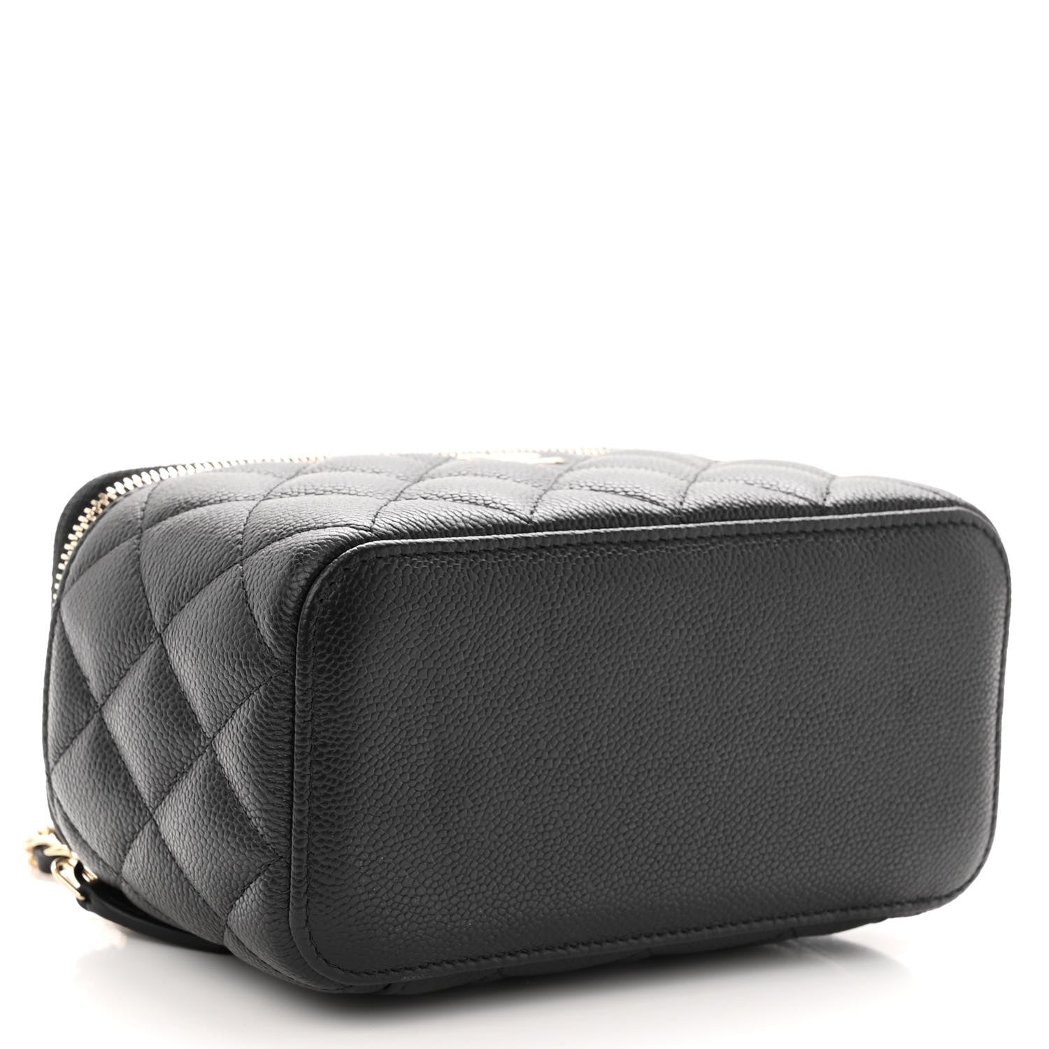 Chanel Caviar Quilted Small Tiny CC Vanity Case With Chain Black 4 of 11