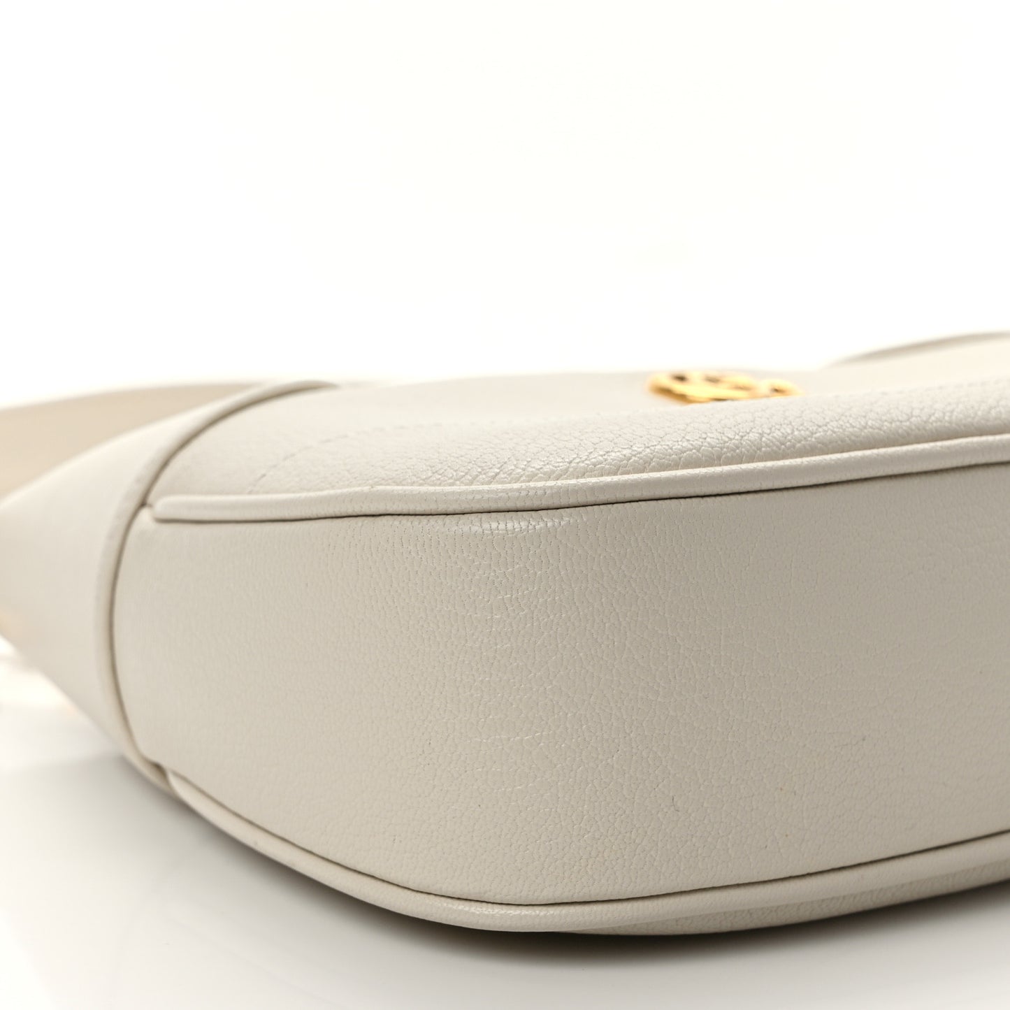 Goatskin Small Aphrodite Shoulder Bag Mystic White