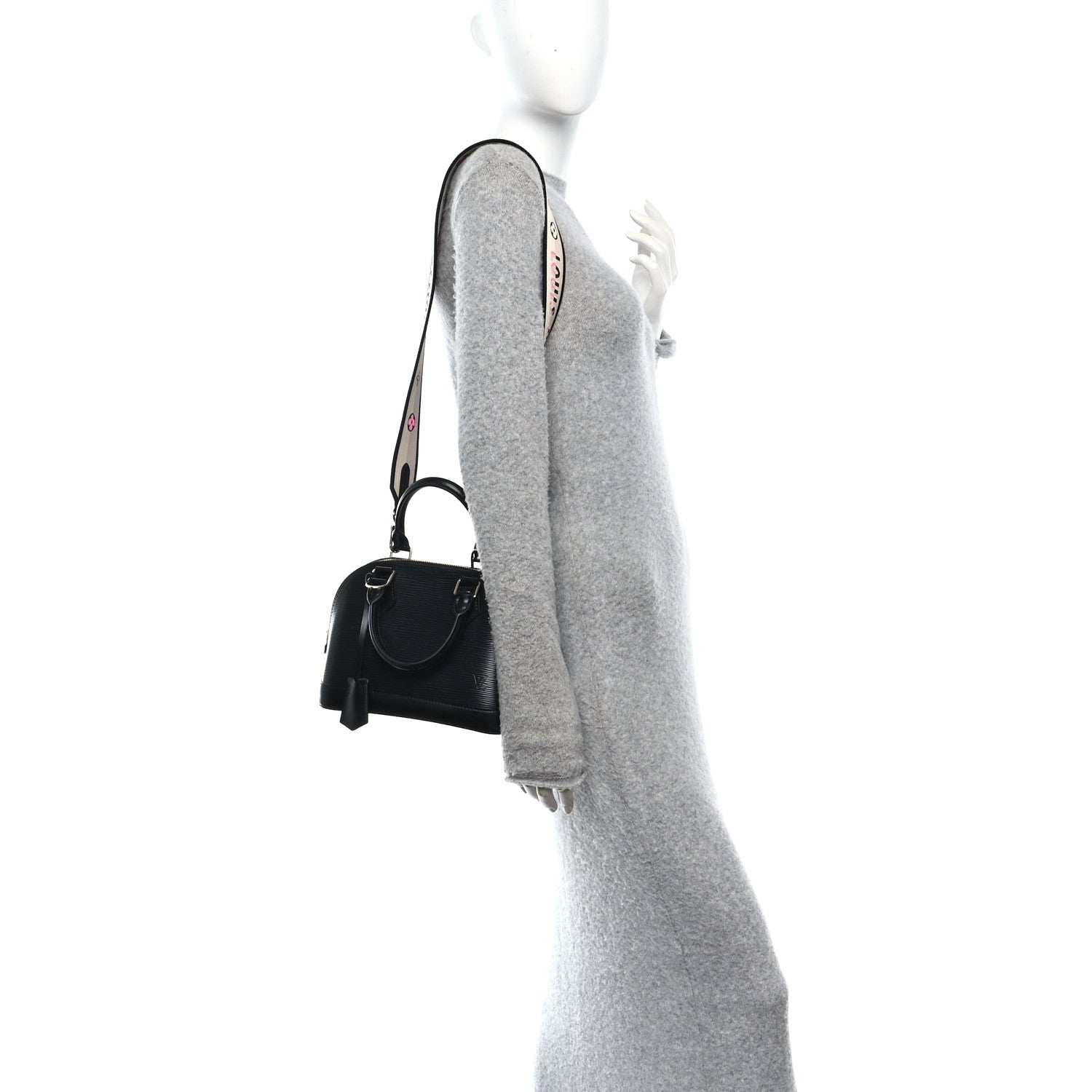 Louis Vuitton Epi Jacquard Alma BB Black 2 of 10