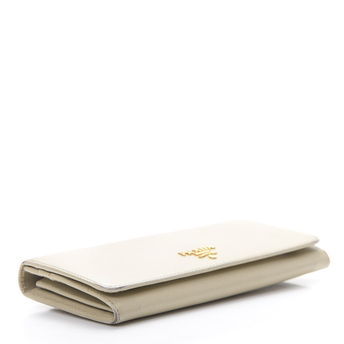 Saffiano Metal Continental Flap Wallet Cera