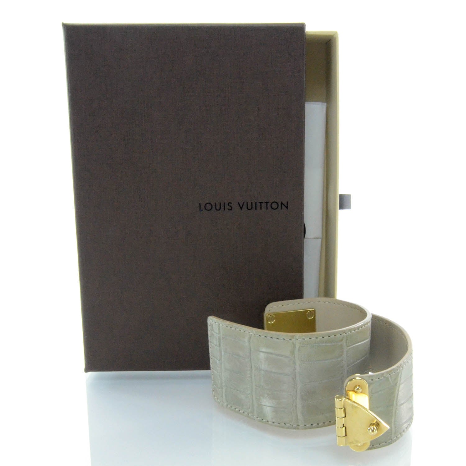 Louis Vuitton Crocodile S Lock Bracelet 8 of 8