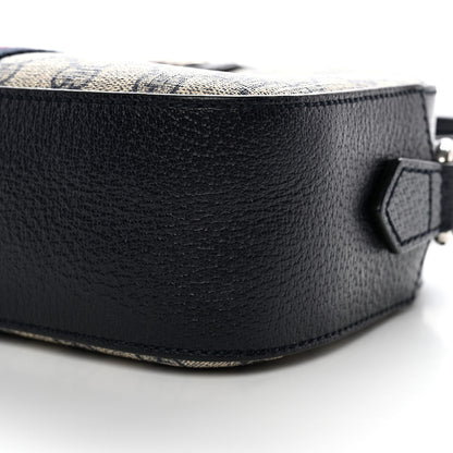 Gucci GG Supreme Monogram Textured Dollar Calfskin Web Small Ophidia Camera Bag Beige Blue 10 of 13