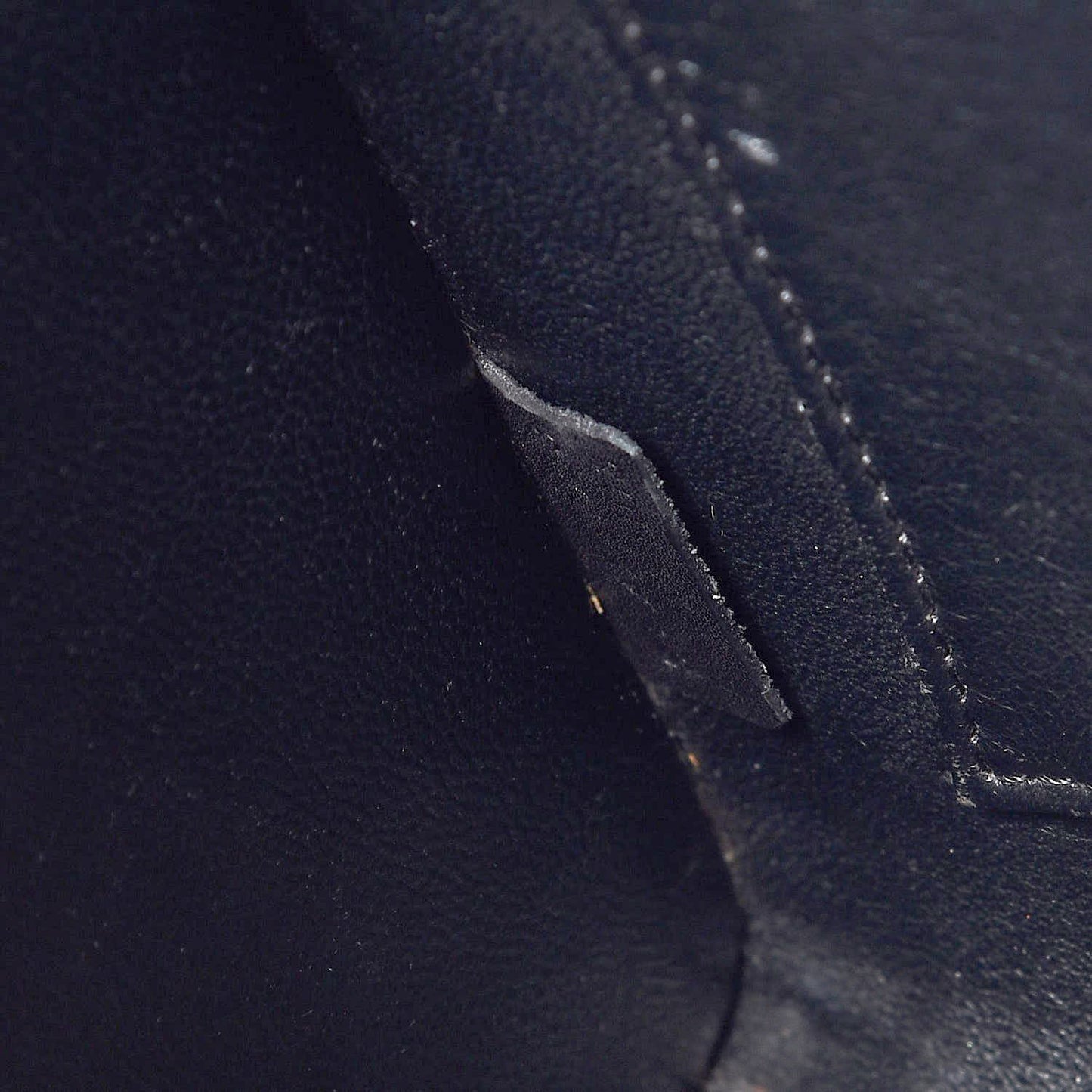 Elephant Calfskin Suede Tri-color Nano Luggage Sand