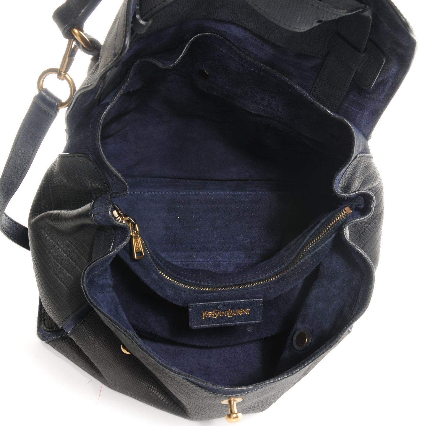 Leather Lizard Embossed Muse Two Blue