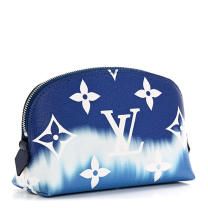 Louis Vuitton Monogram Giant Escale Cosmetic Pouch Blue 3 of 9