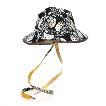 Gucci X THE NORTH FACE Nylon Reversible Self-Tie Bucket Hat Black Yellow 3 of 14