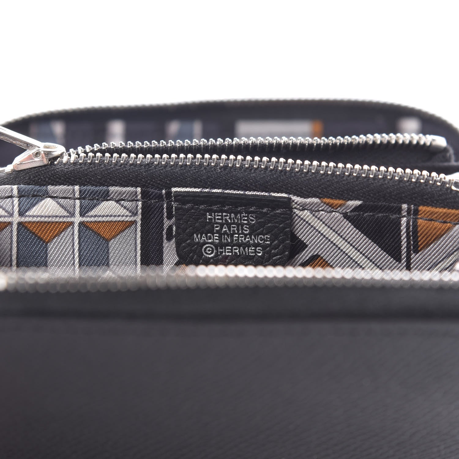 Hermes Epsom Silk'in Compact Wallet Black 6 of 6