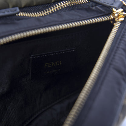 Fendi Nylon Dolmias Vitello Grace FF Multi Pouch Belt Bag Military Brown Tortora 10 of 13