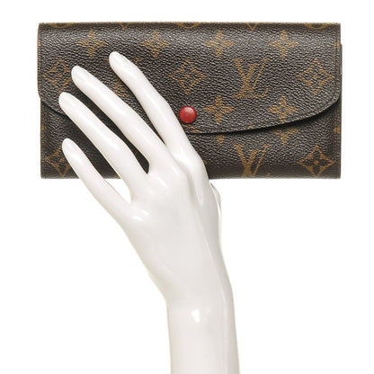 Louis Vuitton Monogram Emilie Wallet Red 2 of 7