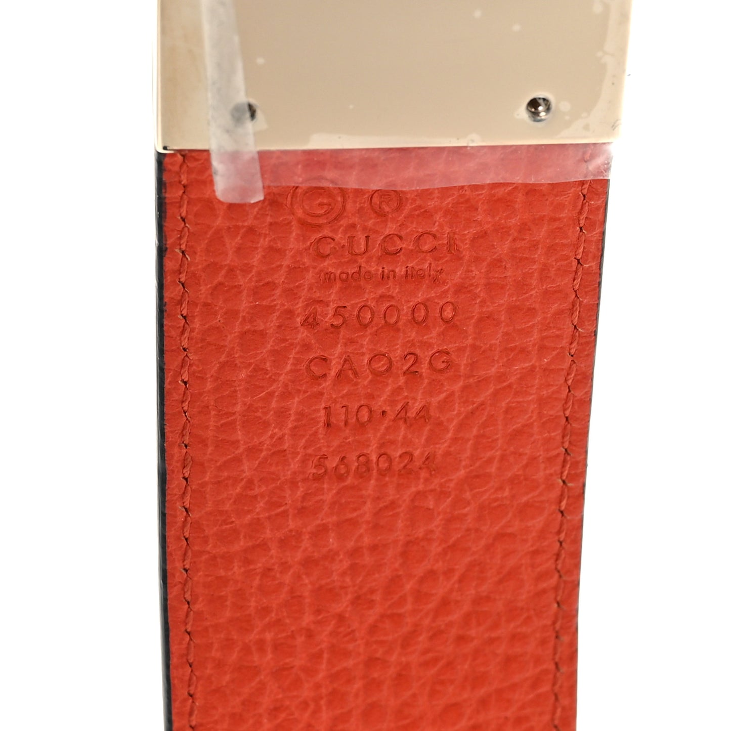 Dollar Calfskin 1973 Reversible Belt 110 44 Black Sun Orange