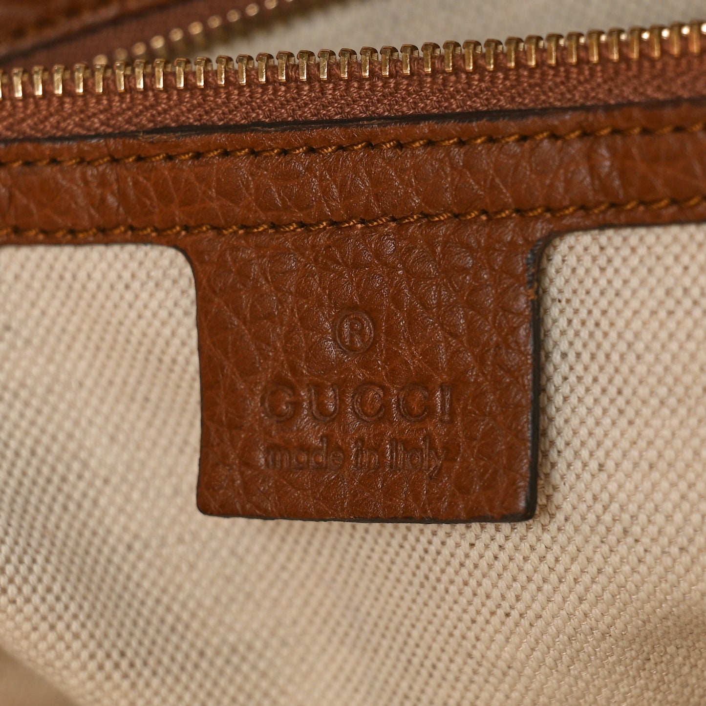 Monogram Cellarius Calfskin Large Bella Top Handle Bag Beige Ebony Cuir