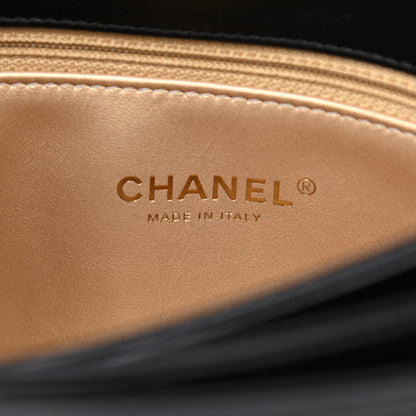 Chanel Lambskin Quilted Trendy Spirit Top Handle Flap Black 5 of 9