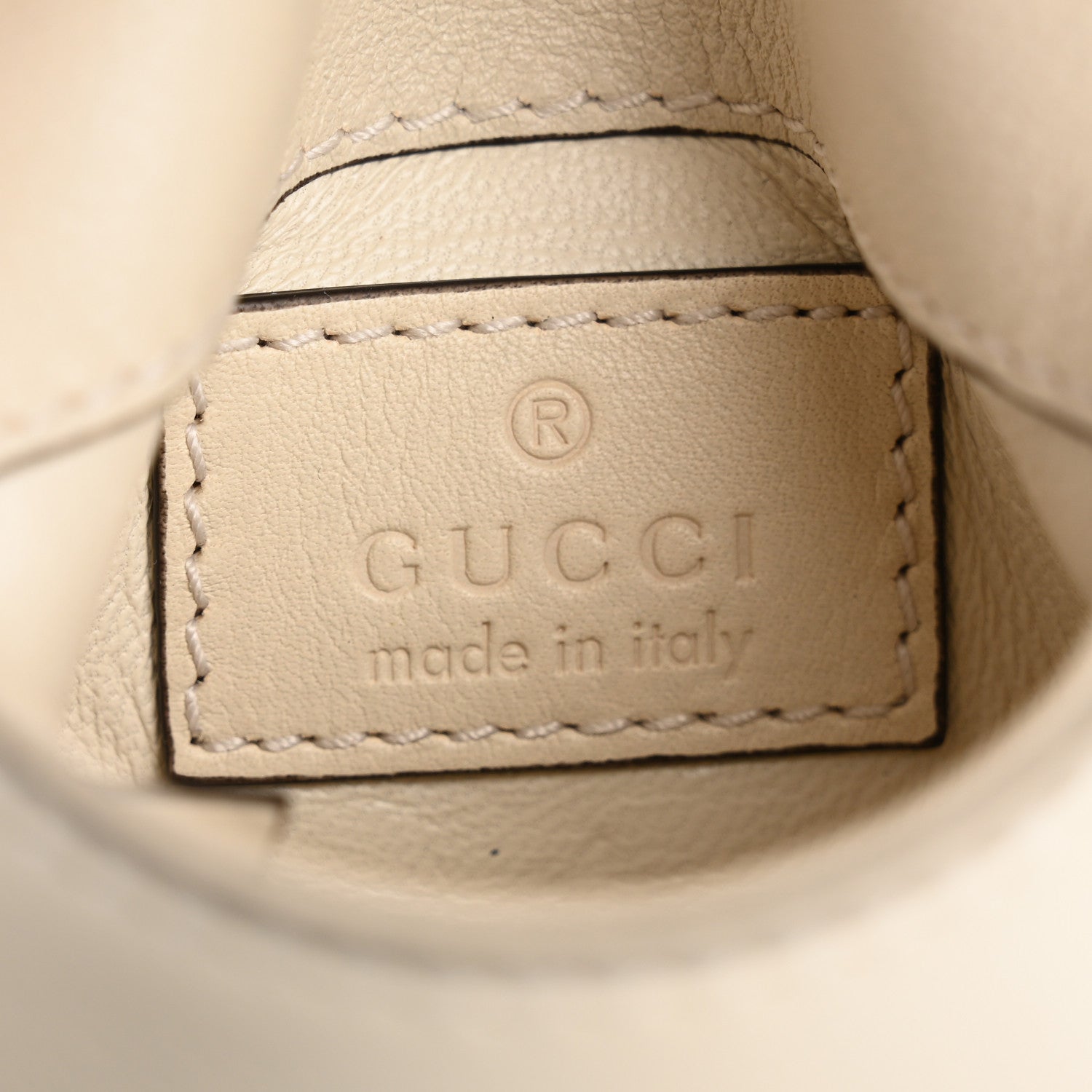 Gucci Roxy Calfskin Blondie Card Case Wallet with Strap Mystic White 6 of 11