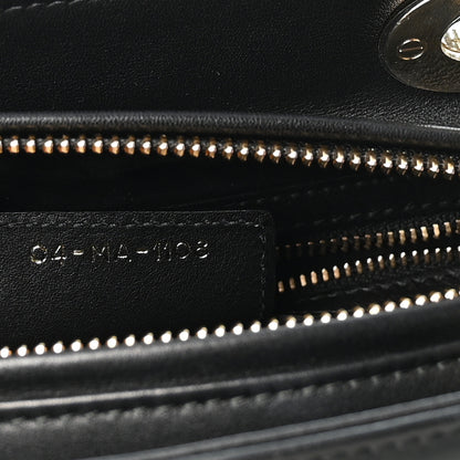 Christian Dior Smooth Calfskin Embroidered Beaded Floral Medium Lady Dior Black Multicolor 7 of 10