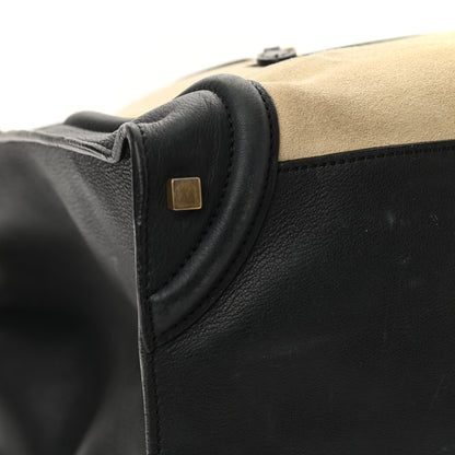 Celine Nubuck Smooth Calfskin Medium Luggage Black 12 of 14