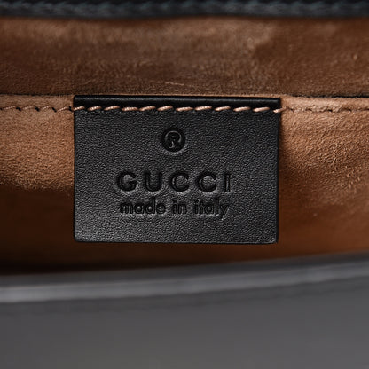 Gucci Calfskin Mini Sylvie Chain Shoulder Bag Black 5 of 11