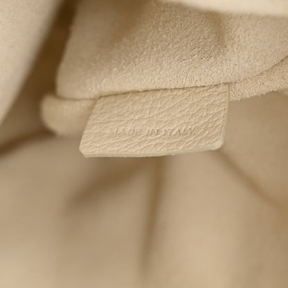 Celine Supple Calfskin Cuir Triomphe Small Heloise Shoulder Bag White Cotton 6 of 11