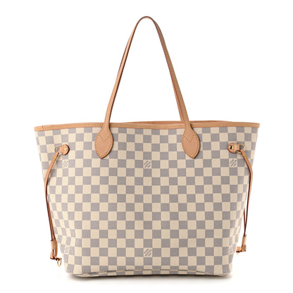Louis Vuitton Damier Azur Neo Neverfull MM Rose Ballerine 1 of 8