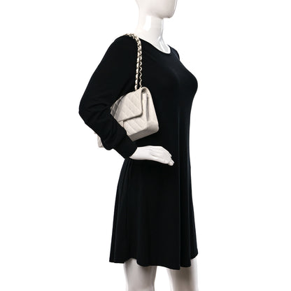 Chanel Caviar Quilted Medium Double Flap White 2 of 15