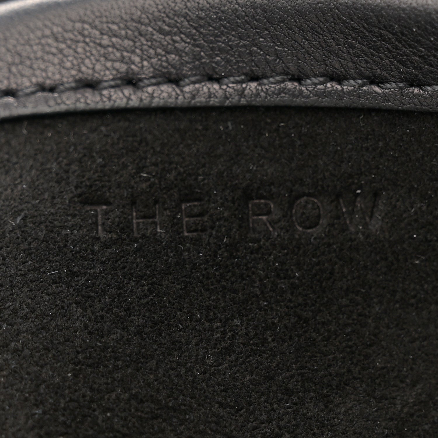 The Row Polished Saddle Calfskin Large N/S Park Tote Black 6 of 12
