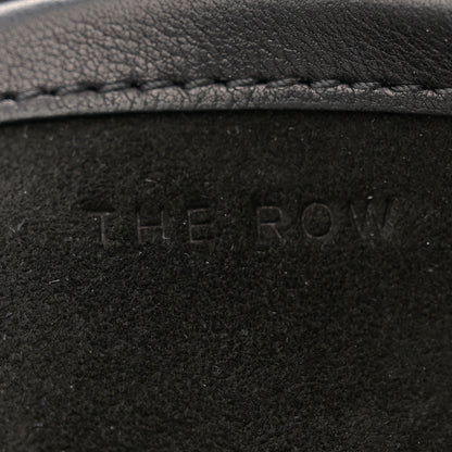 The Row Polished Saddle Calfskin Large N/S Park Tote Black 6 of 12