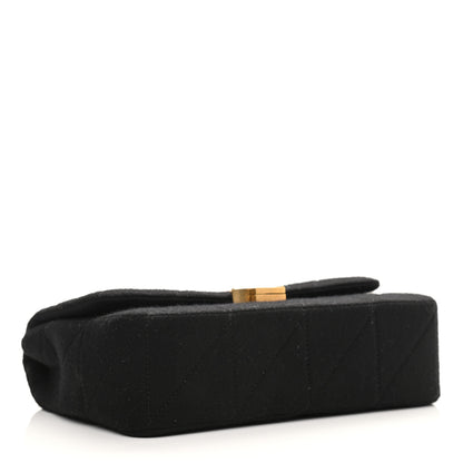 Saint Laurent Jersey Wool Patchwork Monogram Medium Jamie Baguette Black 4 of 11