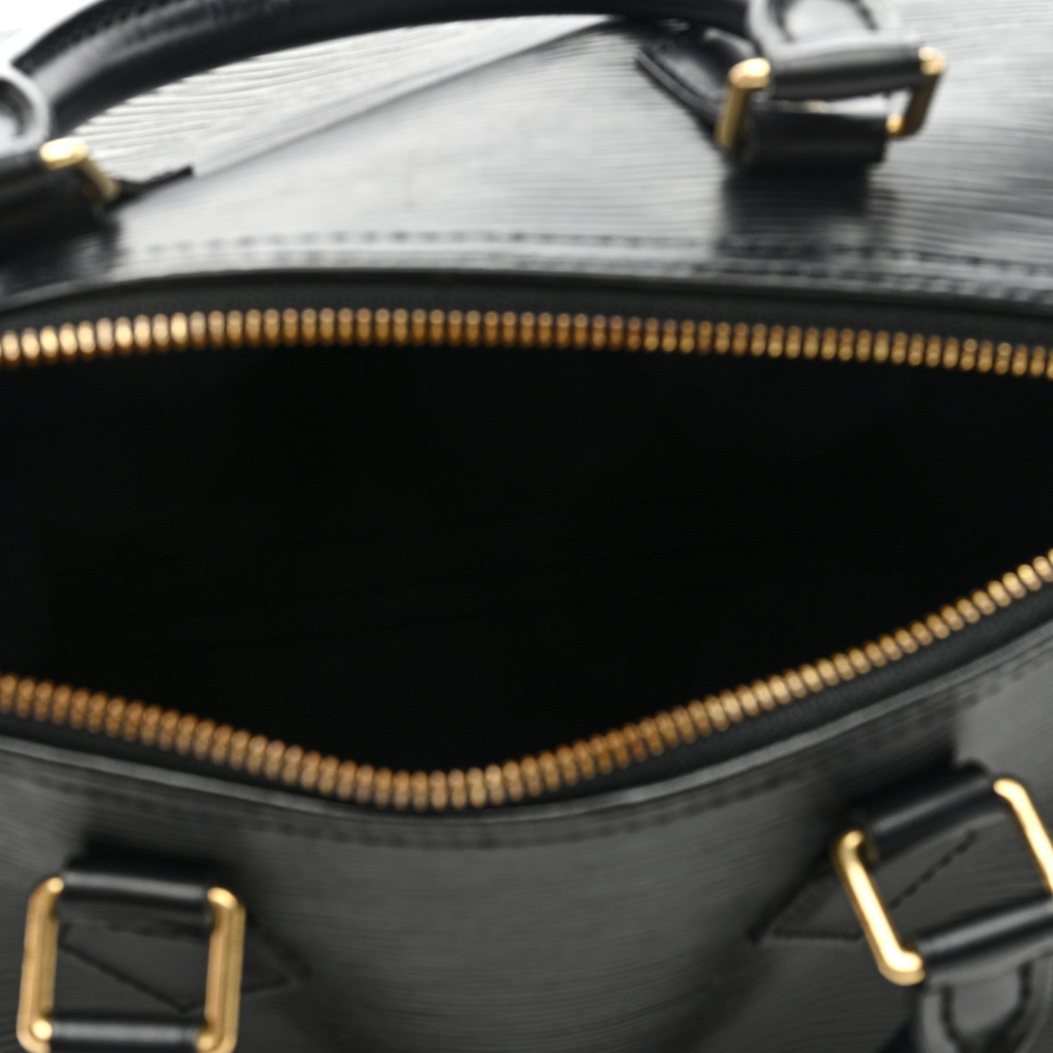 Louis Vuitton Epi Speedy 25 Black 5 of 8