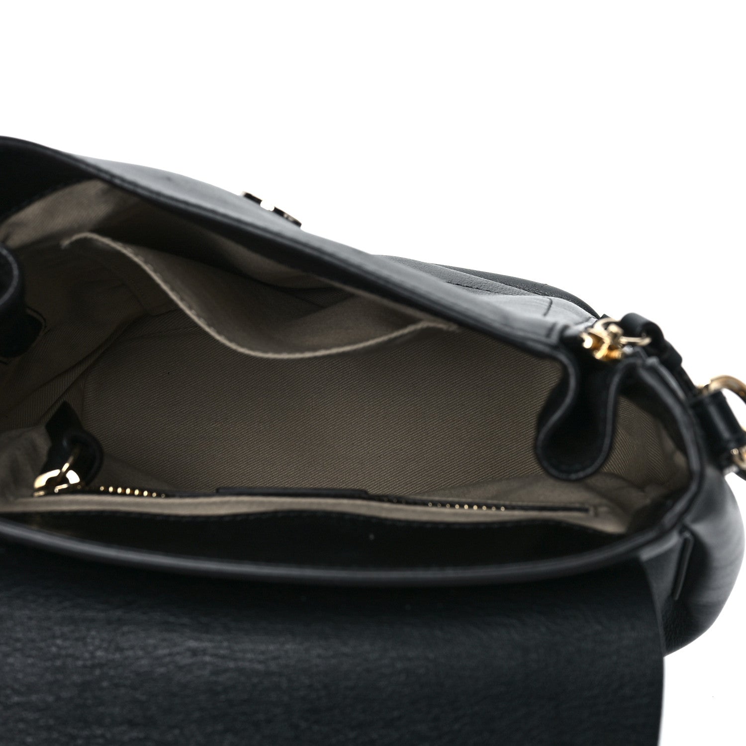 Chloe Suede Calfskin Medium Faye Backpack Black 5 of 9