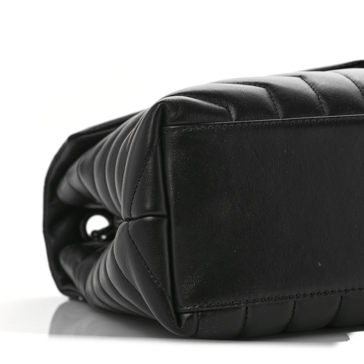 Saint Laurent Calfskin Y Quilted Monogram Medium Loulou Chain Satchel Black 7 of 8