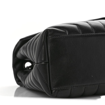 Saint Laurent Calfskin Y Quilted Monogram Medium Loulou Chain Satchel Black 7 of 8