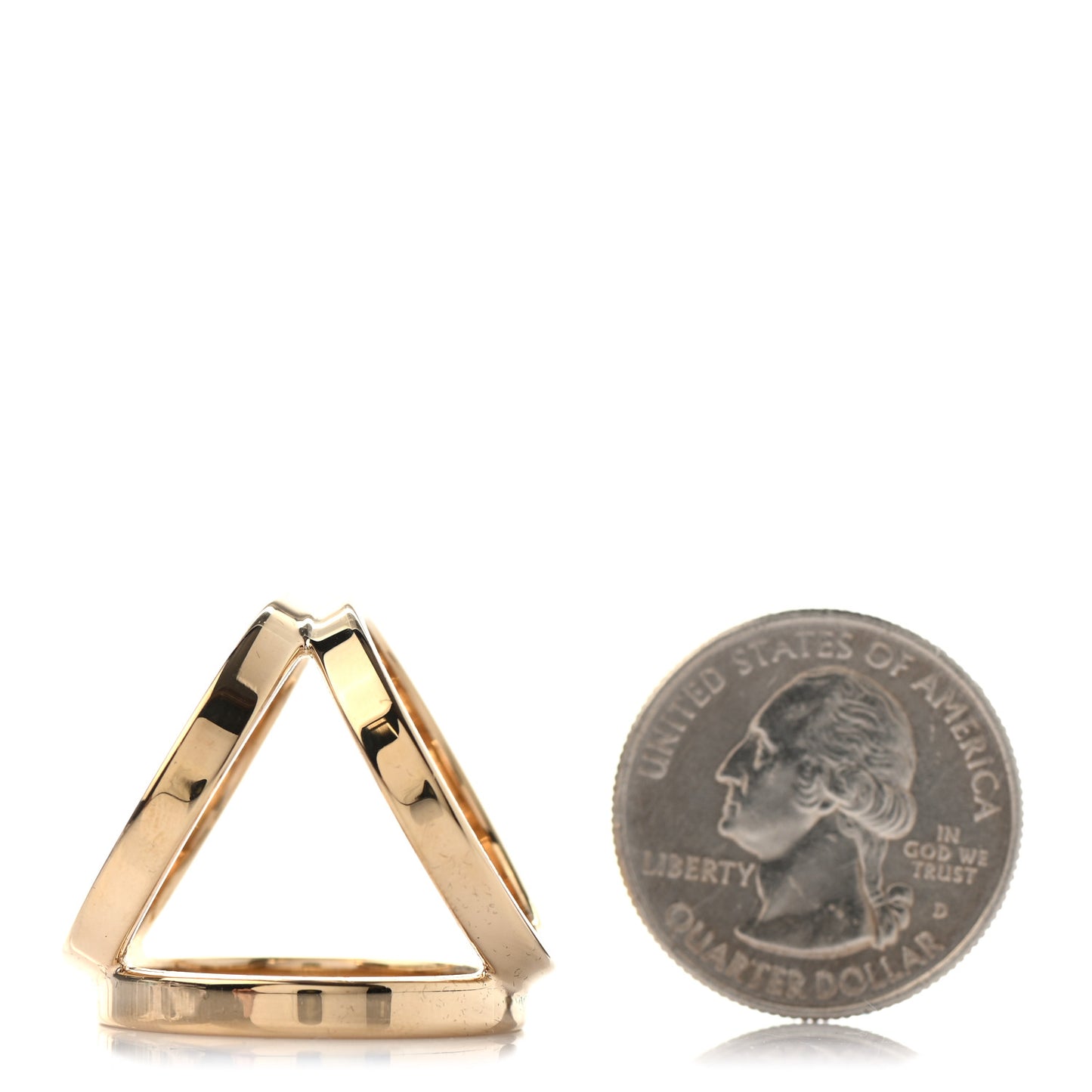 Permabrass Gold Plated Trio Scarf Ring