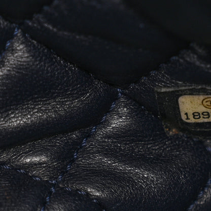 Chanel Raffia Crochet Medium Single Flap Bag Blue 7 of 14