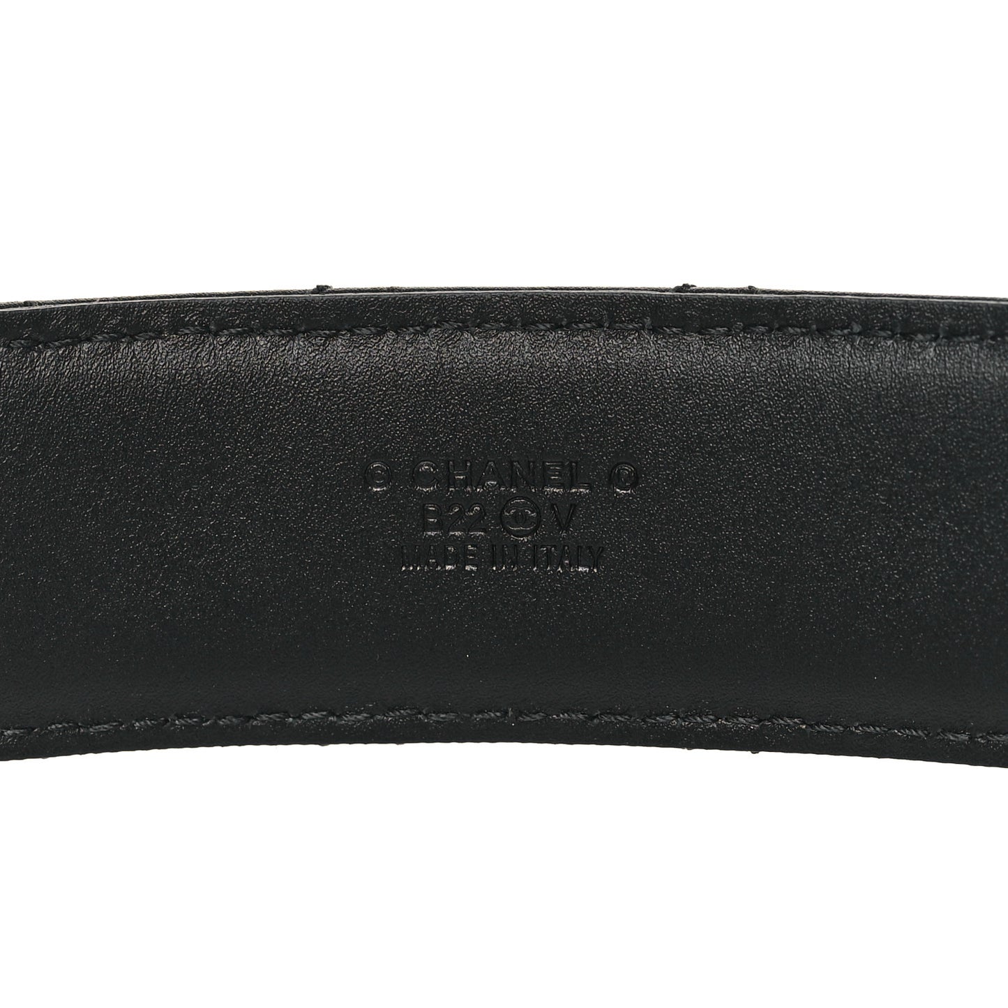 Calfskin Quilted CC Chain Belt 95 38 Black