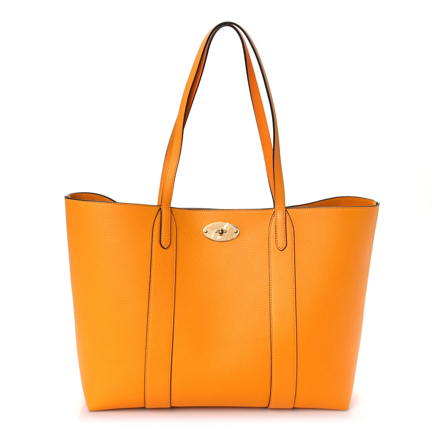 Mulberry Small Classic Grain Bayswater Tote Amber 1 of 9