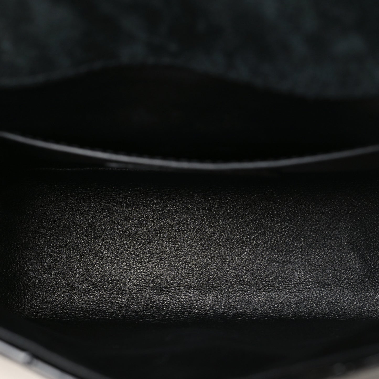 Patent Calfskin Matelasse Monogram Small Vicky Chain Bag Black
