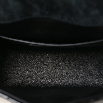 Saint Laurent Patent Calfskin Matelasse Monogram Small Vicky Chain Bag Black 5 of 10