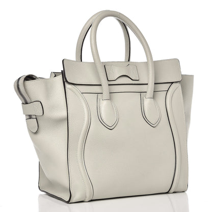 Celine Drummed Calfskin Mini Luggage Lune 3 of 11