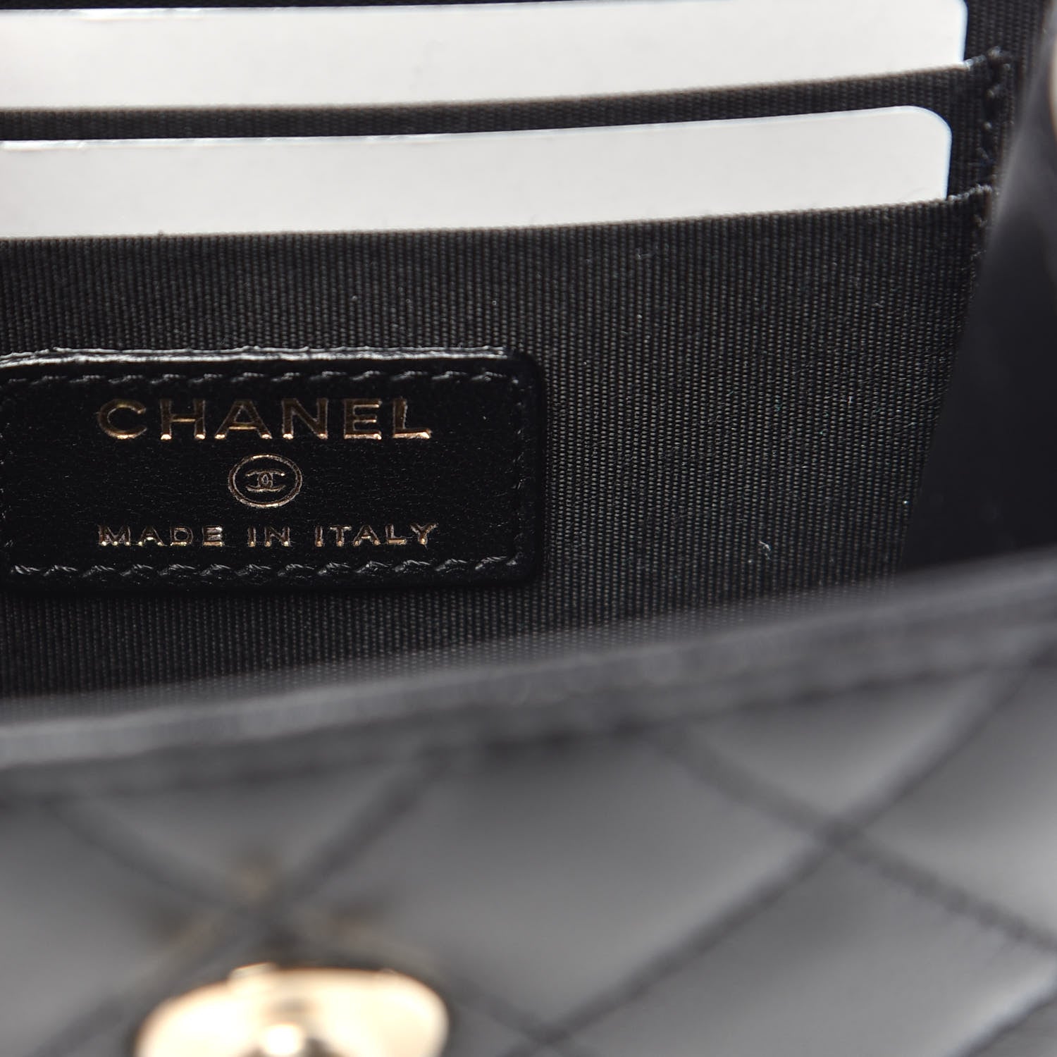 Chanel Lambskin Quilted Mini Trendy CC Chain Wallet Black 6 of 10