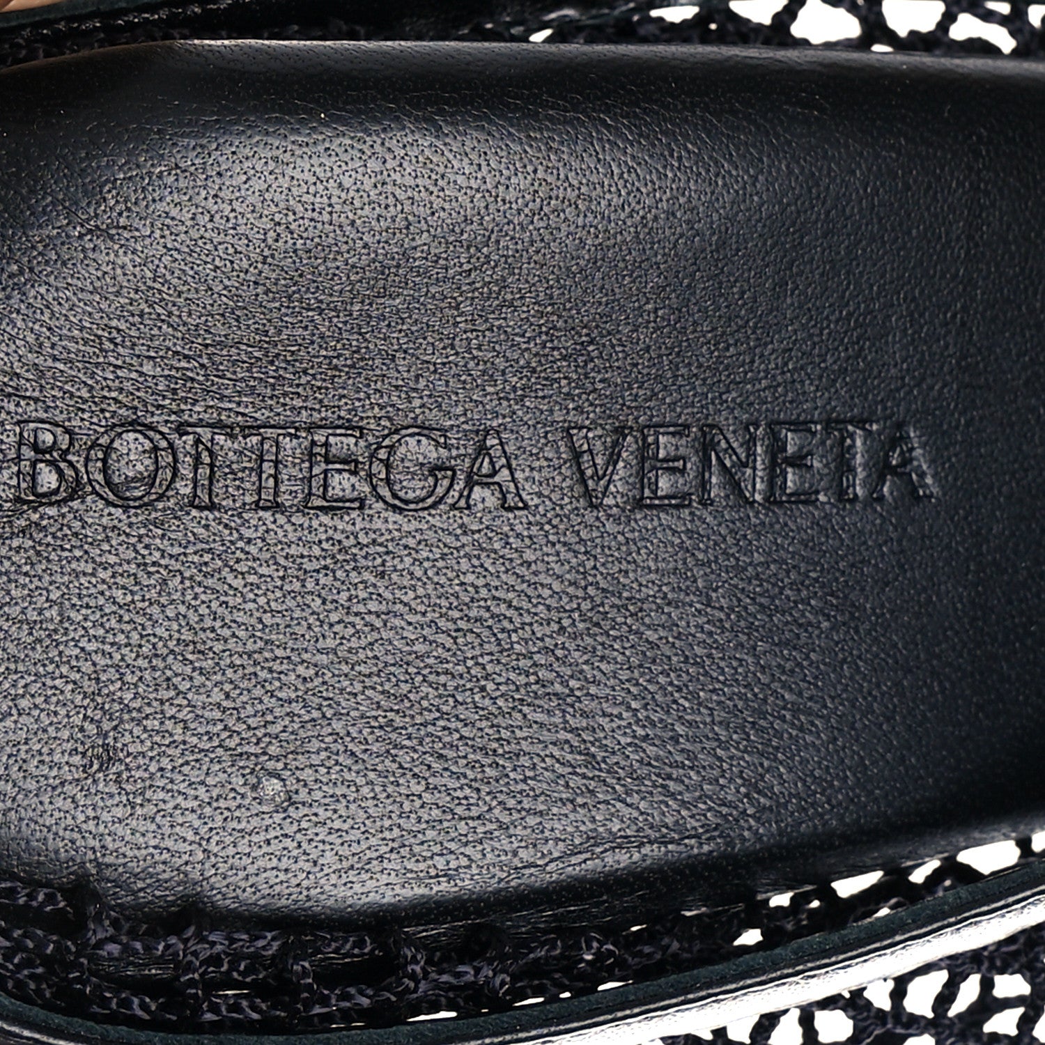 Bottega Veneta Mesh Nappa Chunky Chain Sandals 39.5 Black 6 of 7