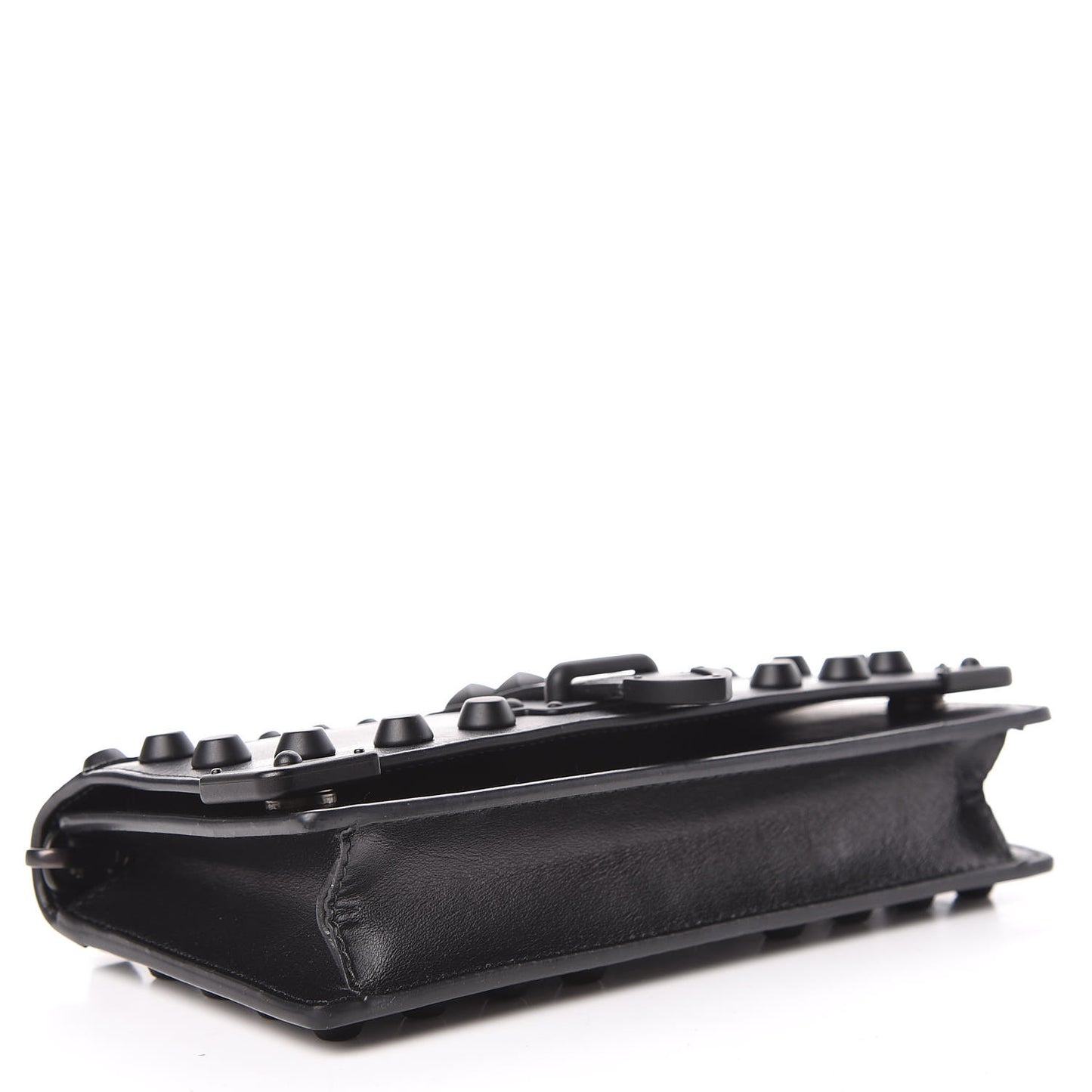 City Calfskin Cahier Studded Mini Bag Black
